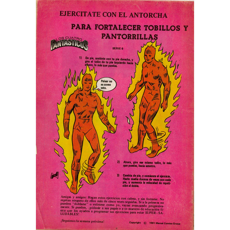 Los Cuatro Fantasticos # 90 Novedades Ed. 1981