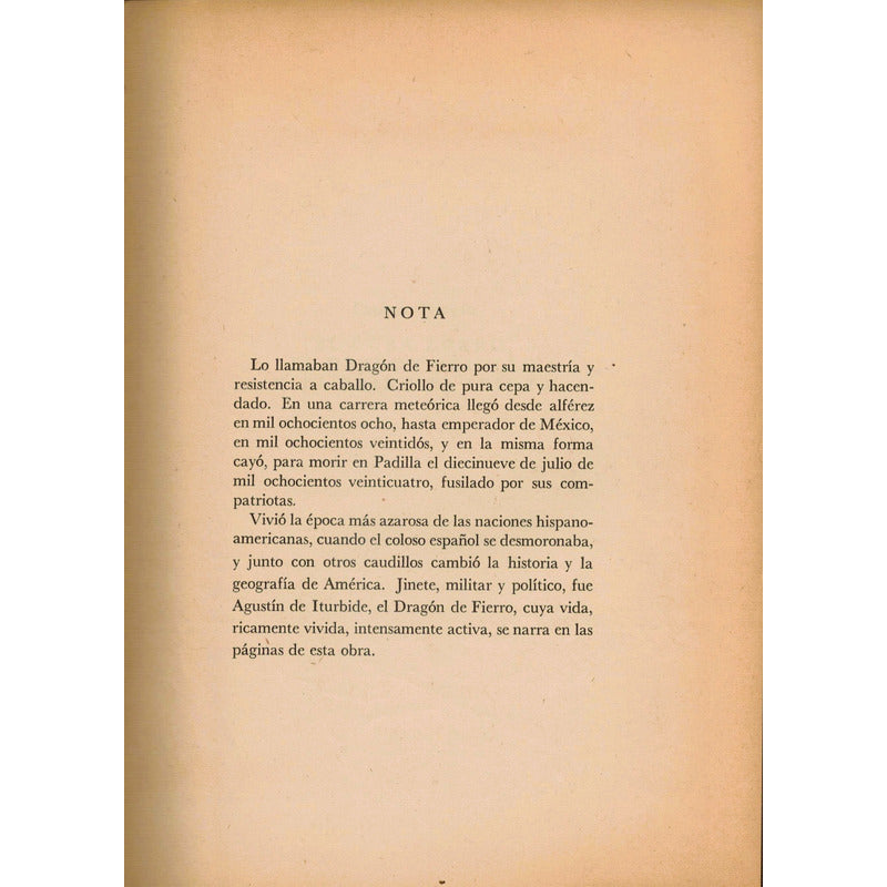 Iturbide, El Dragon De Fierro. Mario Mena, Mexico 1969