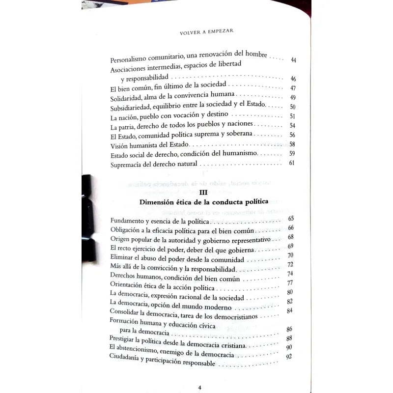 Volver A Empezar Manuel Espino Democracia Cristiana
