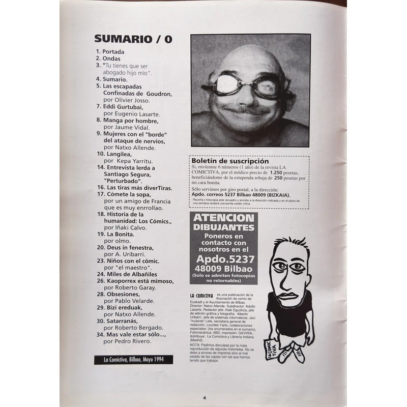 La Comíctiva #1. Asociación Comic Euskadi 1994