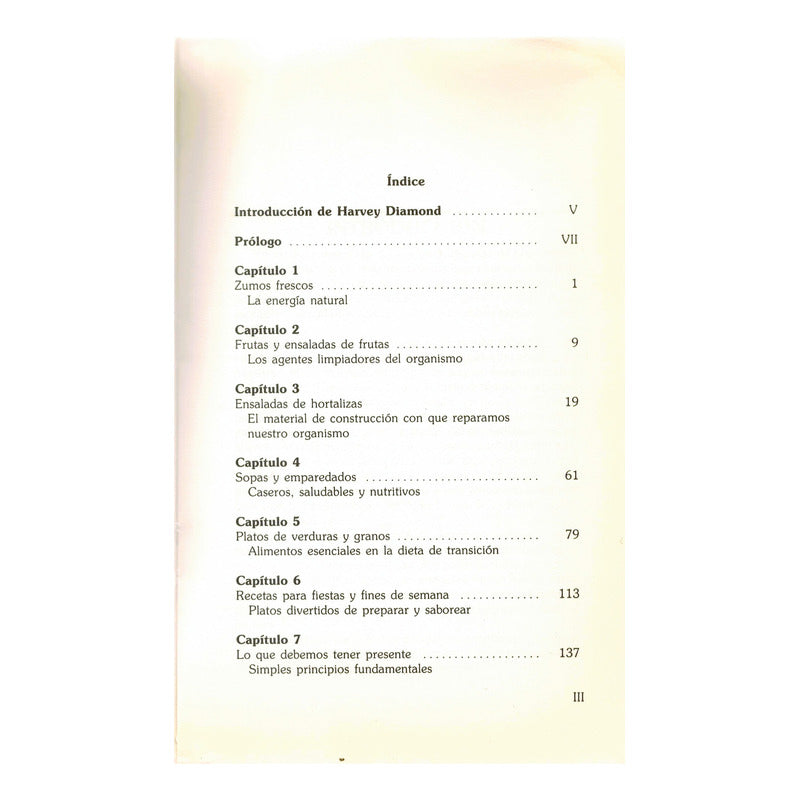 La Cocina De La Antidieta. Marilyn Diamond, España 1989