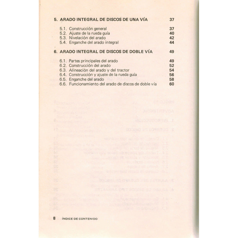 Manuales Agropecuarios: Arados De Discos. Mexico 1982