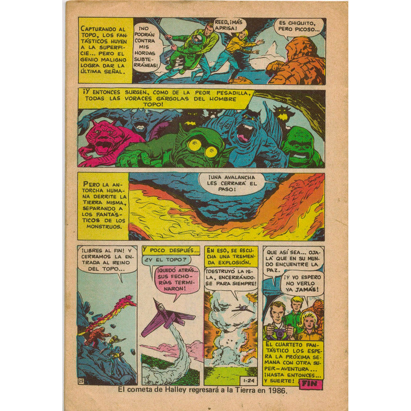 Los Cuatro Fantasticos # 1 Novedades Ed. 1980