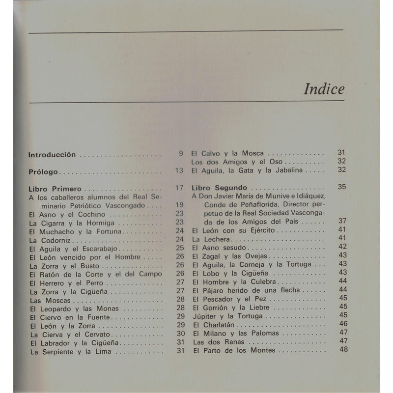 Fabulas [morales]. Felix Maria Samaniego, España 1972