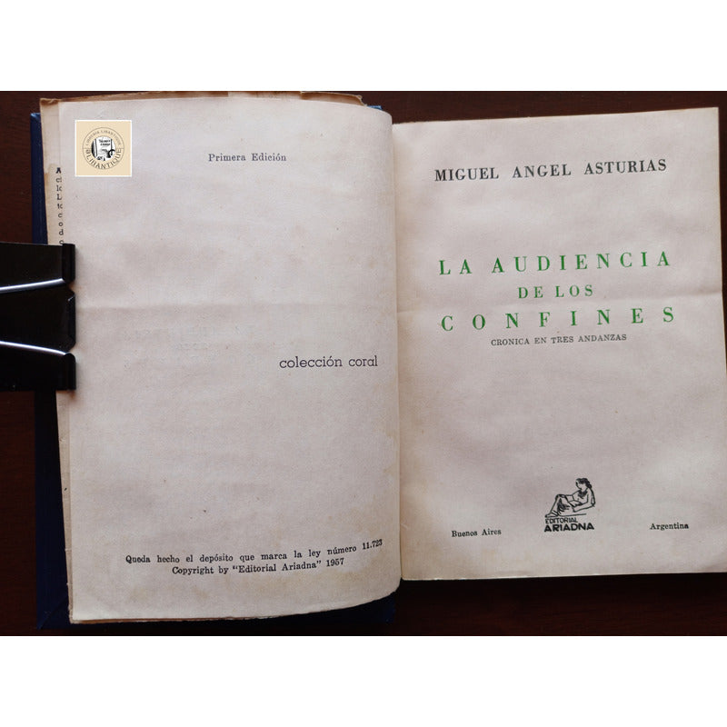La Audiencia De Los Confines M A Asturias Argentina 1957(1a)