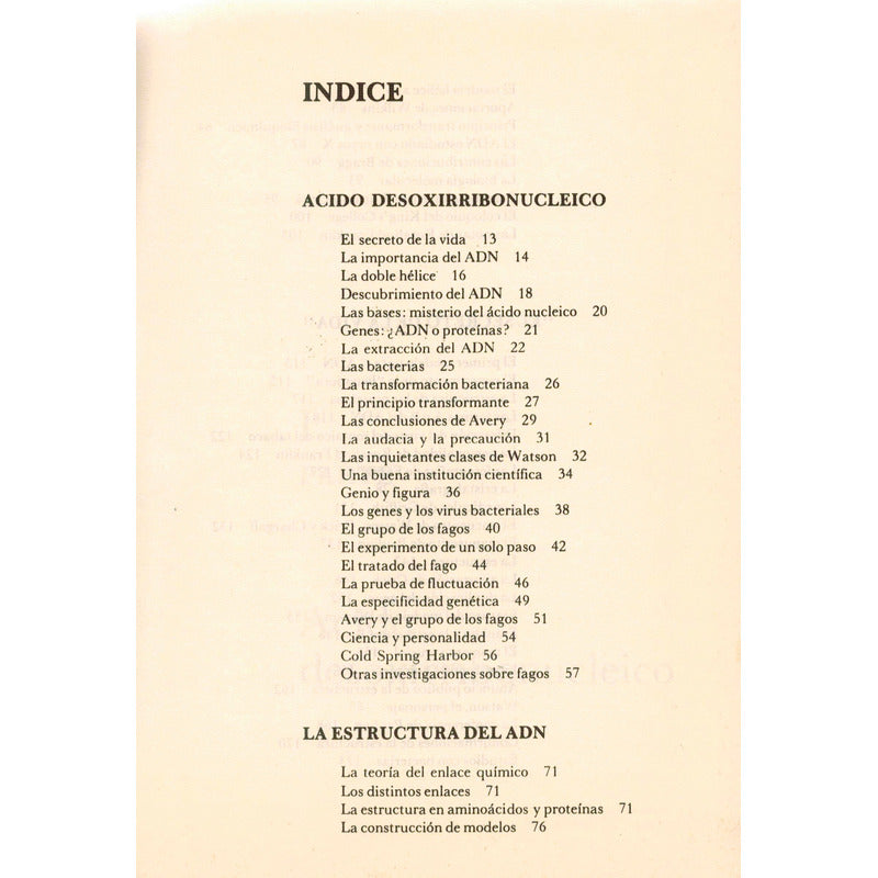 El A D N Clave De La Vida. Freeland Judson C O N A C Y T1981