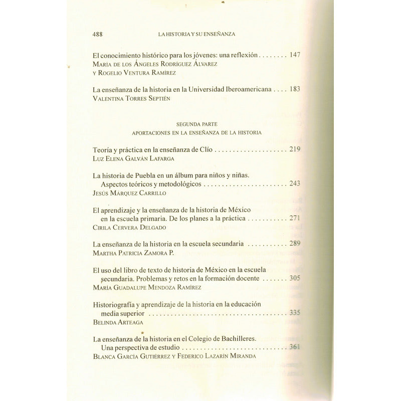 Formacion De Una Conciencia Historica. Galvan Lafarga Coord.