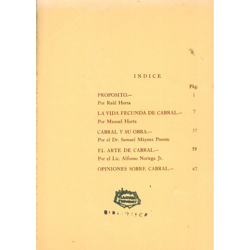 Ernesto Garcia Cabral. Raul Horta, Mexico 1969 -homenaje-