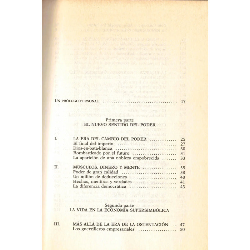 El Cambio Del Poder. Alvin Toffler, España 1990 (1a)