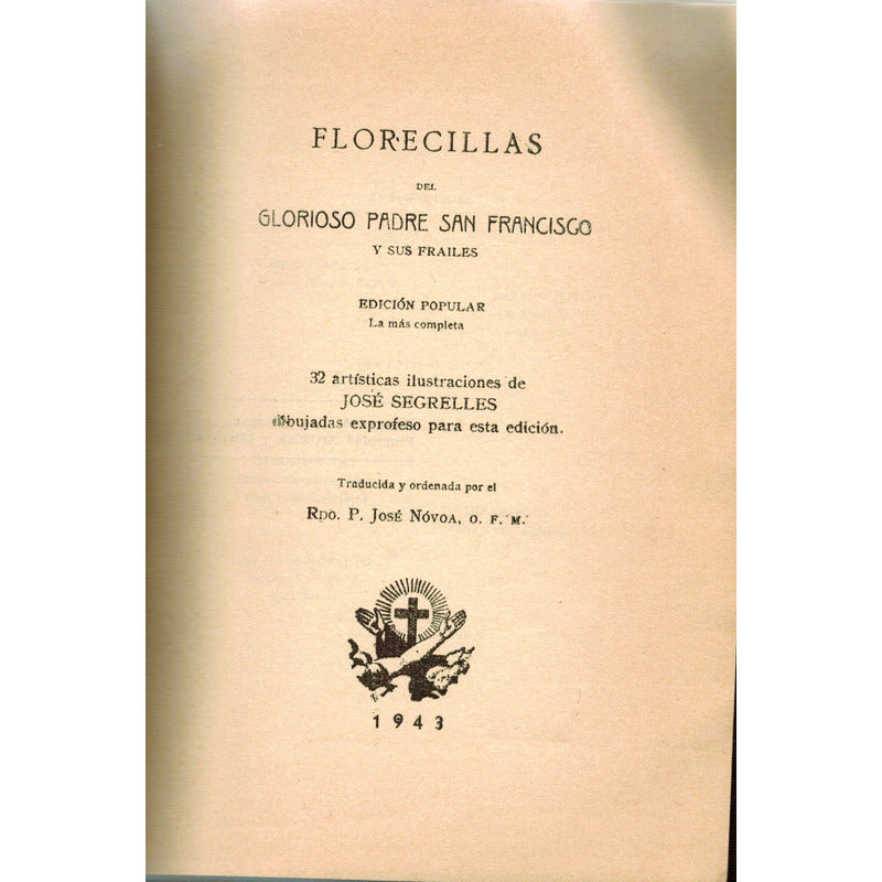 Florecillas De San Francisco. Jose Novoa, Mexico 1943