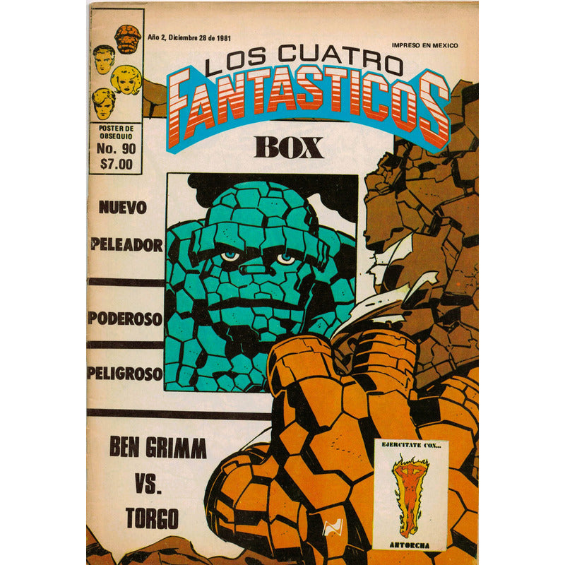 Los Cuatro Fantasticos # 90 Novedades Ed. 1981