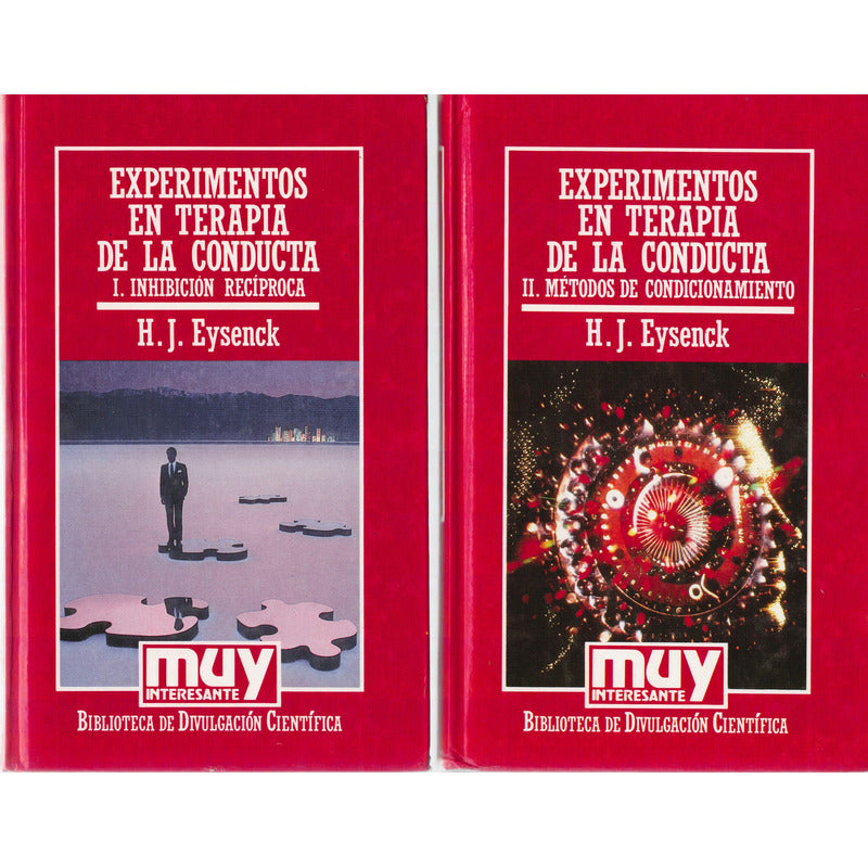 Experimentos: Terapia De La Conducta (2vol). Eysenck, 1986