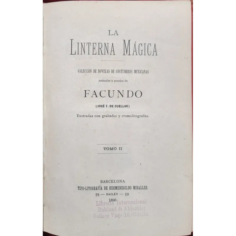 Gabriel El Cerrajero 2v Jose T Cuellar 1892
