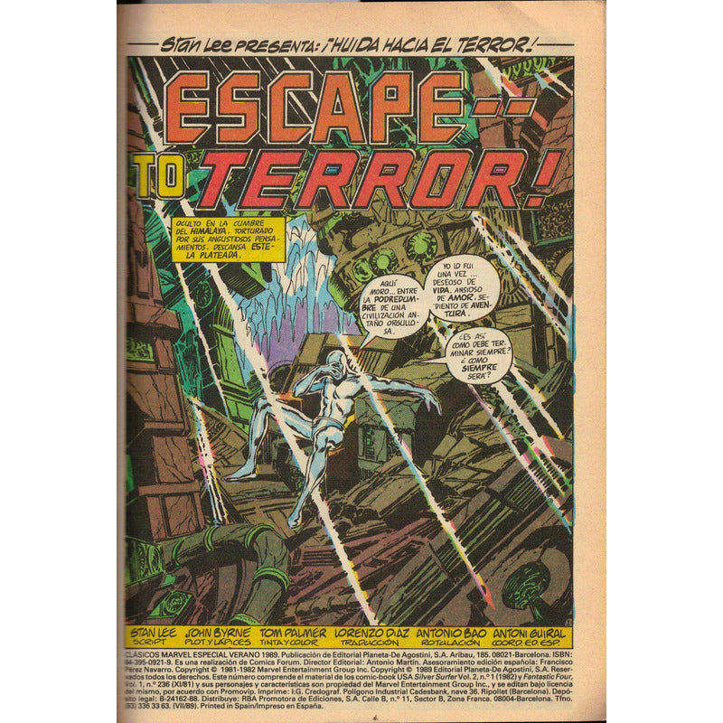 Clasicos Marvel # 40. Editorial Planeta 1989 Comic