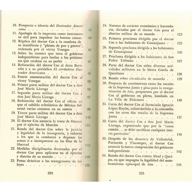 Escritos Politicos. Jose Maria Cos, Mexico 1996