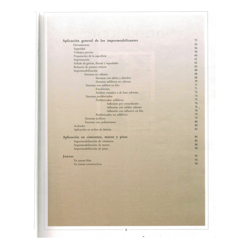 Manual De Impermeabilizacion (guia Paso A Paso) Mexico 1998