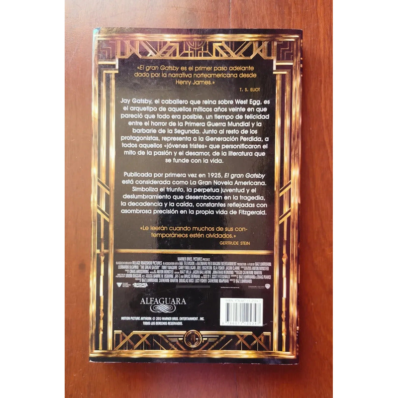 El Gran Gatsby. F Scott Fitzgerald (locos Años 20's)