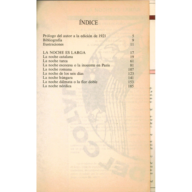 La Noche Es Larga. Paul Morand, España 1980