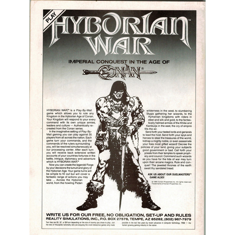 The Savage Sword Of Conan # 197. U S 1992