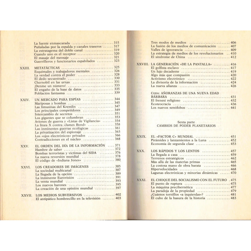 El Cambio Del Poder. Alvin Toffler, España 1990 (1a)