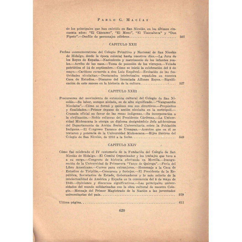 Aula Nobilis. P G Macias,_nicolaita_ed., Mexico 1940