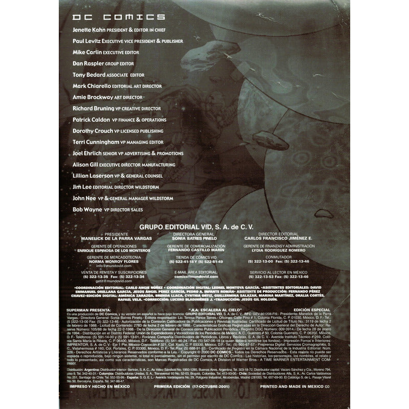 J L A Escalera Al Cielo. V I D, Mexico 2001