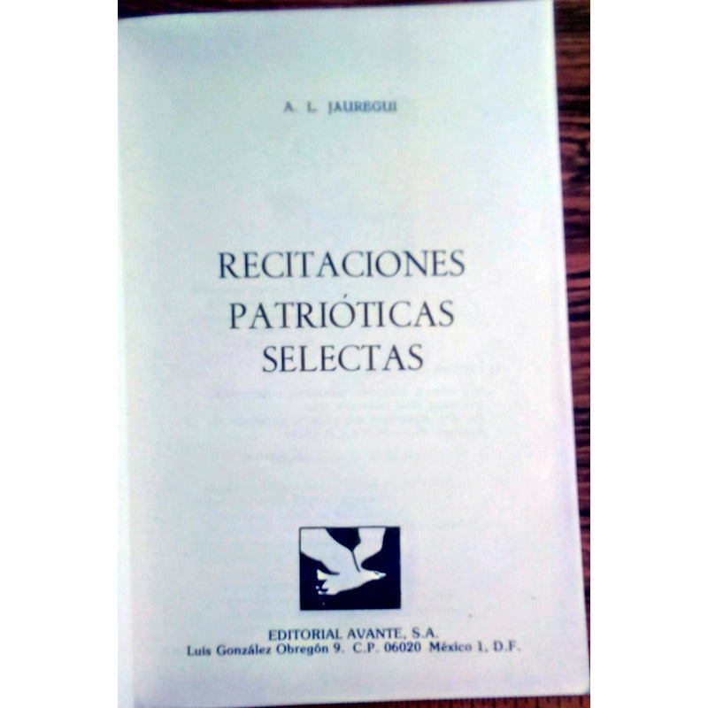 Recitaciones Patrioticas. Jauregui, 1991 (13a)