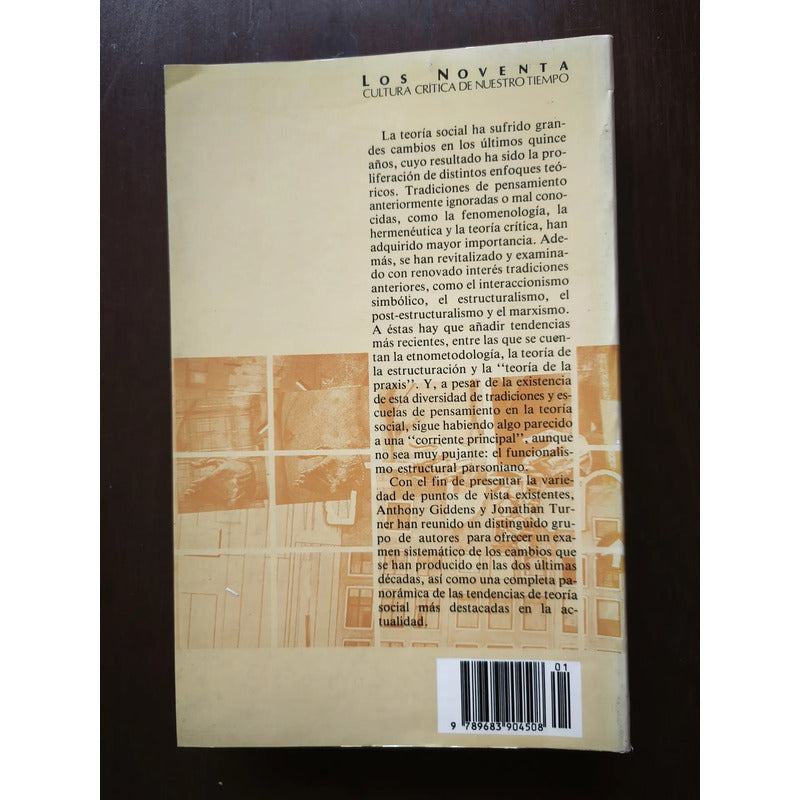 Las Teoría Social Hoy. Anthony Giddens Et Al