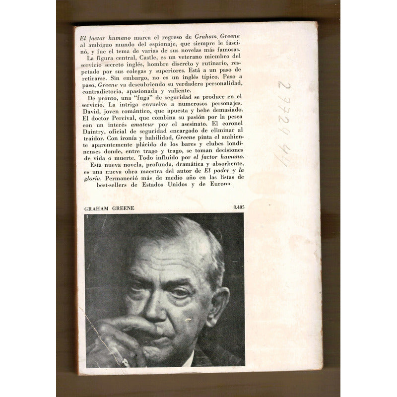 El Factor Humano. Graham Greene, Argentina 1979