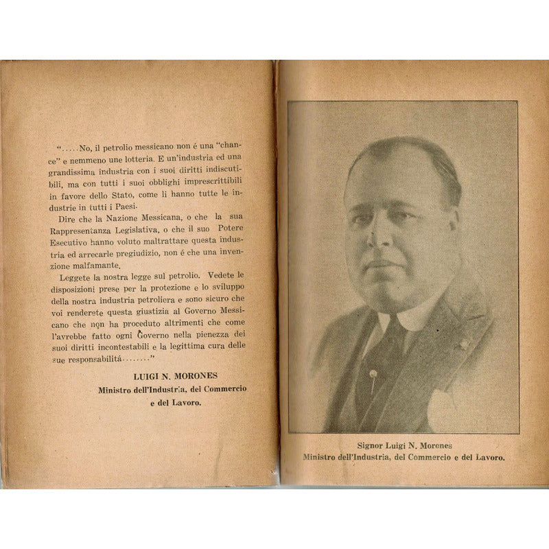 Un Inchiesta Al Messico. Mexico 1926 [normative Petrolio]