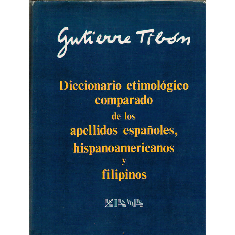 Diccionario Etimologico Apellidos Españoles Hispanoamericano