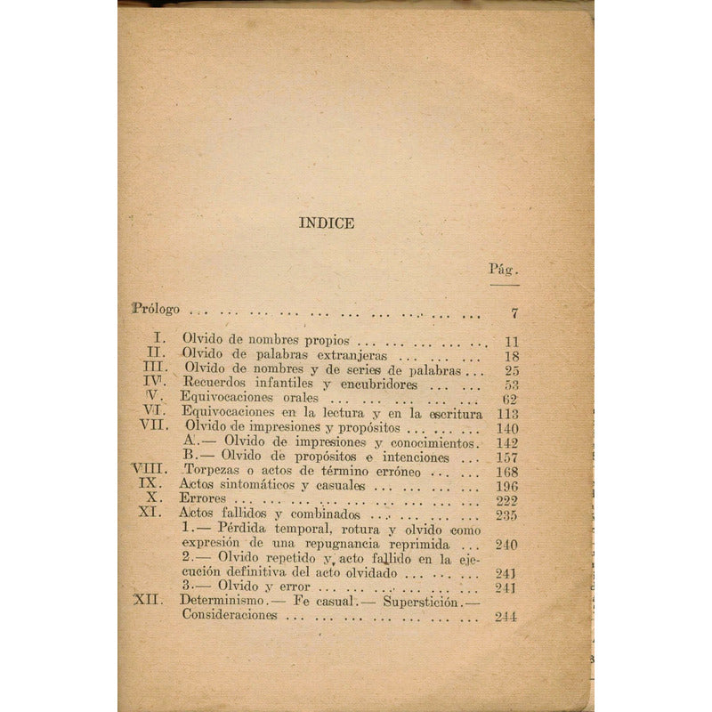Psicopatologia De La Vida Cotidiana. Freud, Chile 1936