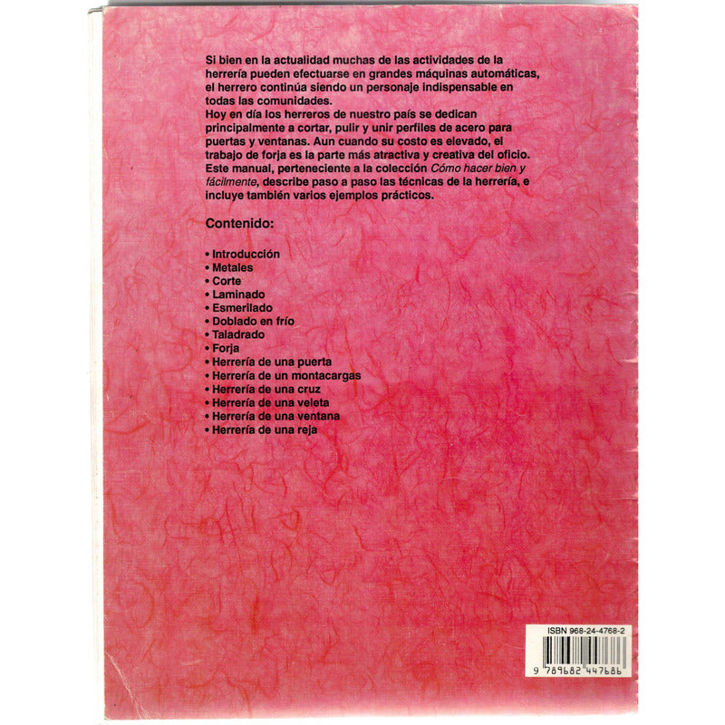 Manual De Herreria -guia Paso A Paso-. Mexico 1993