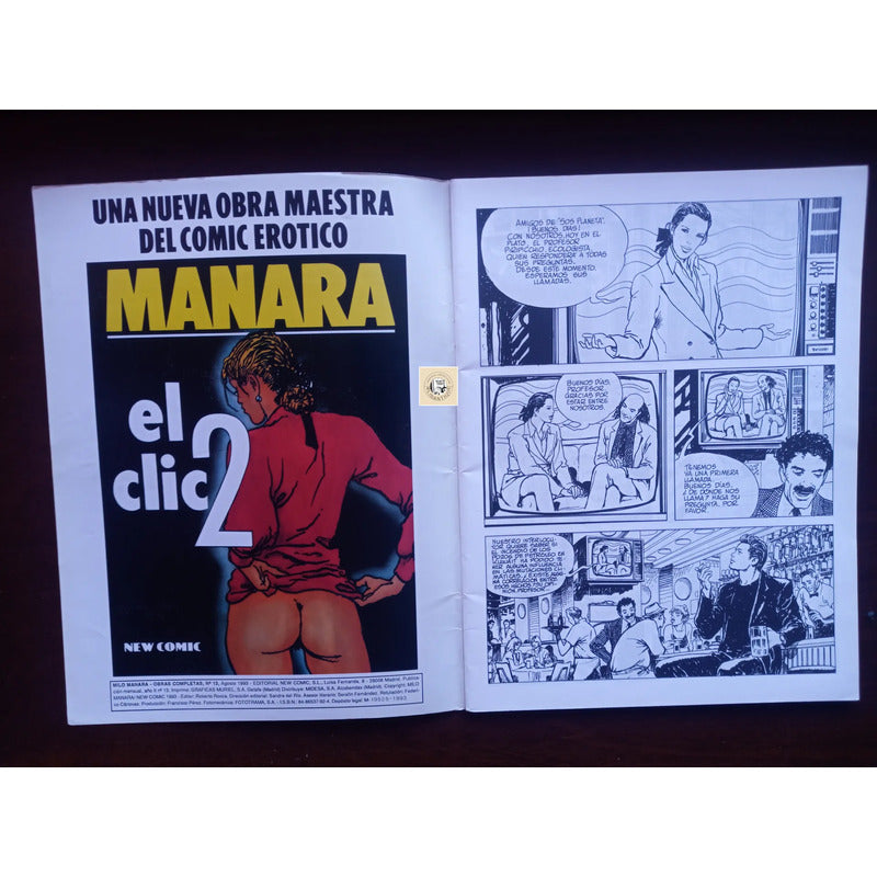 El Clic-2. Milo Manara, New Comic 1993 #13
