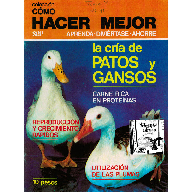 Como Hacer: Cria De Patos Y Gansos. Mexico 1980