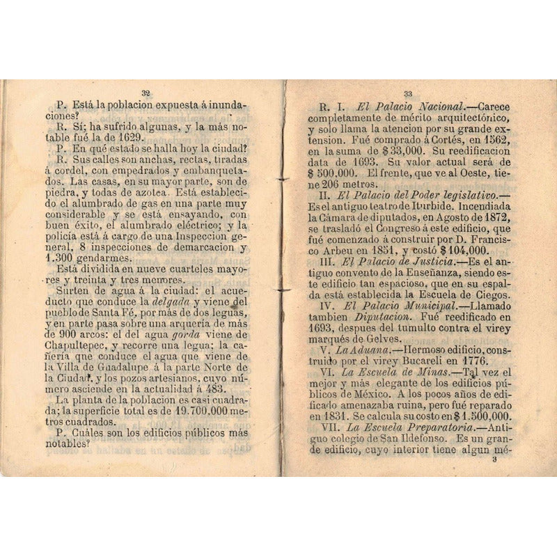 Cartilla Geografia D. F. Francisco Enciso, Mexico 1885