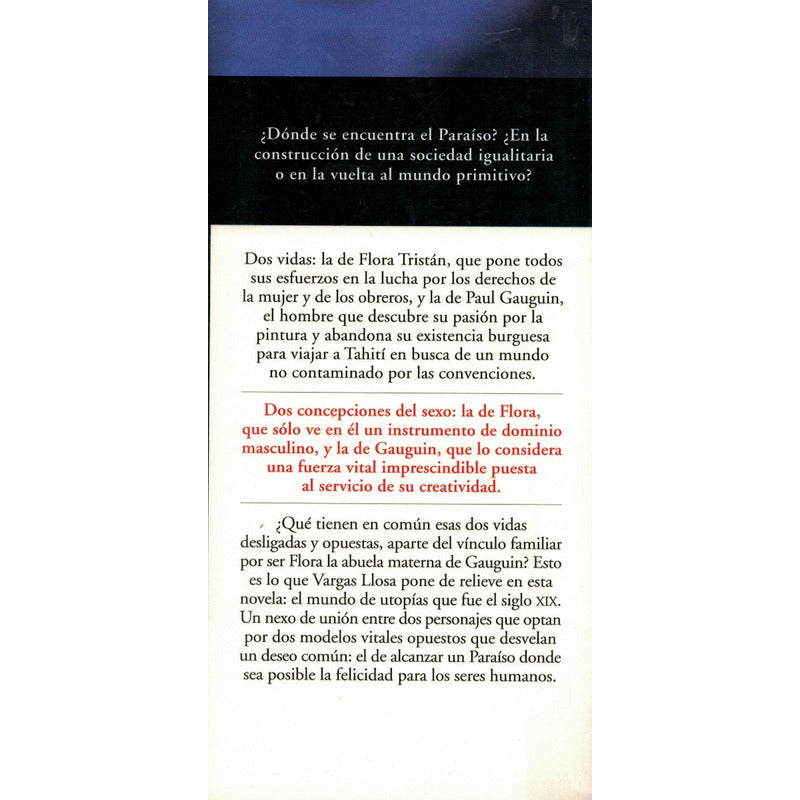 Paraiso En La Otra Esquina. Vargas Llosa, Mexico 2003