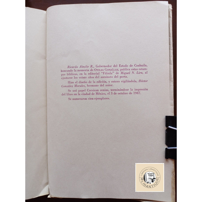 Luciernagas. Otilio Gonzalez Mexico 1947 (imp Miguel N Lira)