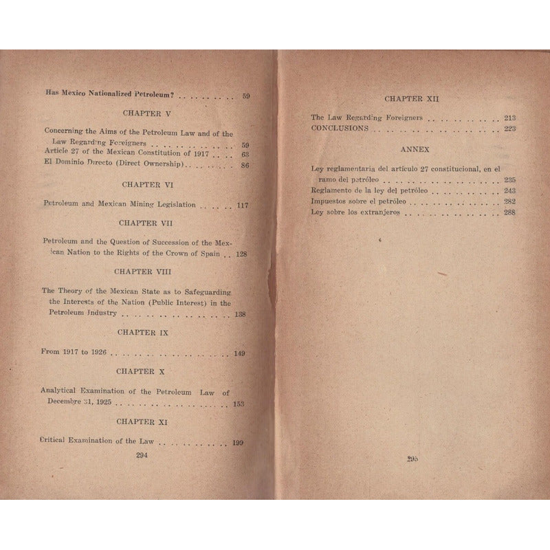 An Inquiry On Mexico. Mexico City 1926 [ Oil Regulation]