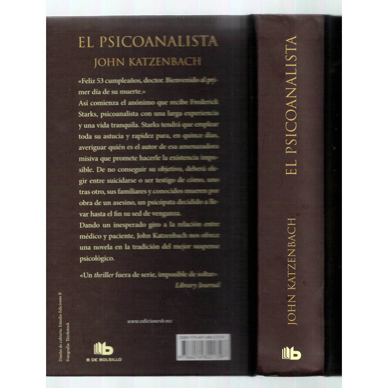 El Psicoanalista. John Katzenbach, 2010 (edicion De Lujo)