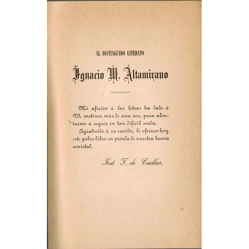 Gentes Que  Son Asi . Jose Tomas De Cuellar, Mexico 1892