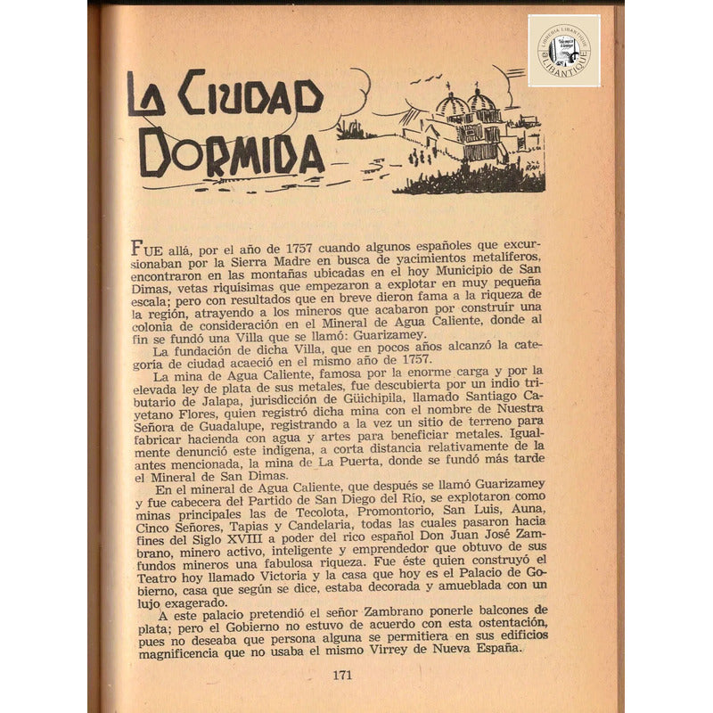 Leyendas Durangeñas. Everardo Gamiz, Mexico 1963