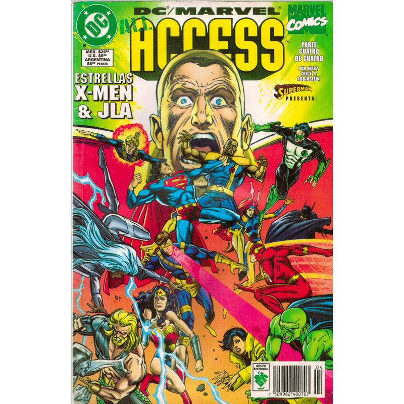 D C/ Marvel Access. 4 De 4, Mexico 1998