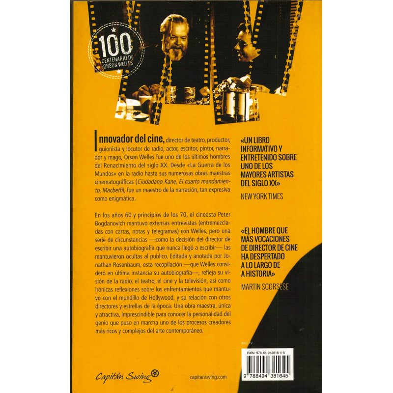 Ciudadano Welles. Peter Bogdanovich, España2015 Conversacion