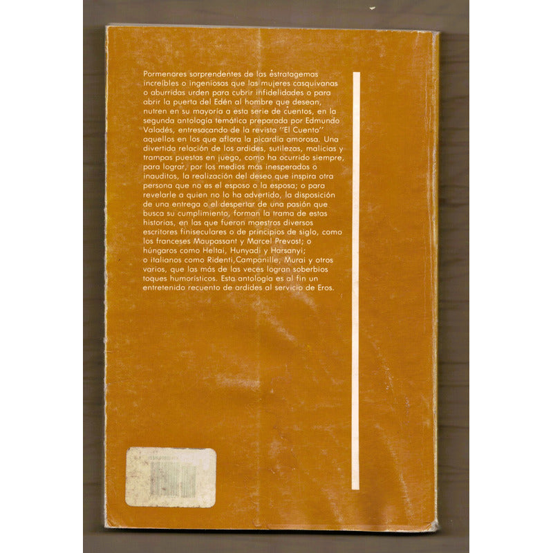 La Picardia Amorosa. Antologia De El Cuento, Mexico 1991