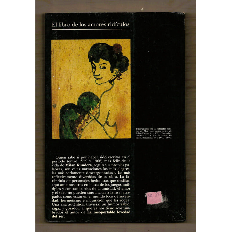 Libro De Los Amores Ridiculos Milan Kundera España 1987 (1a)