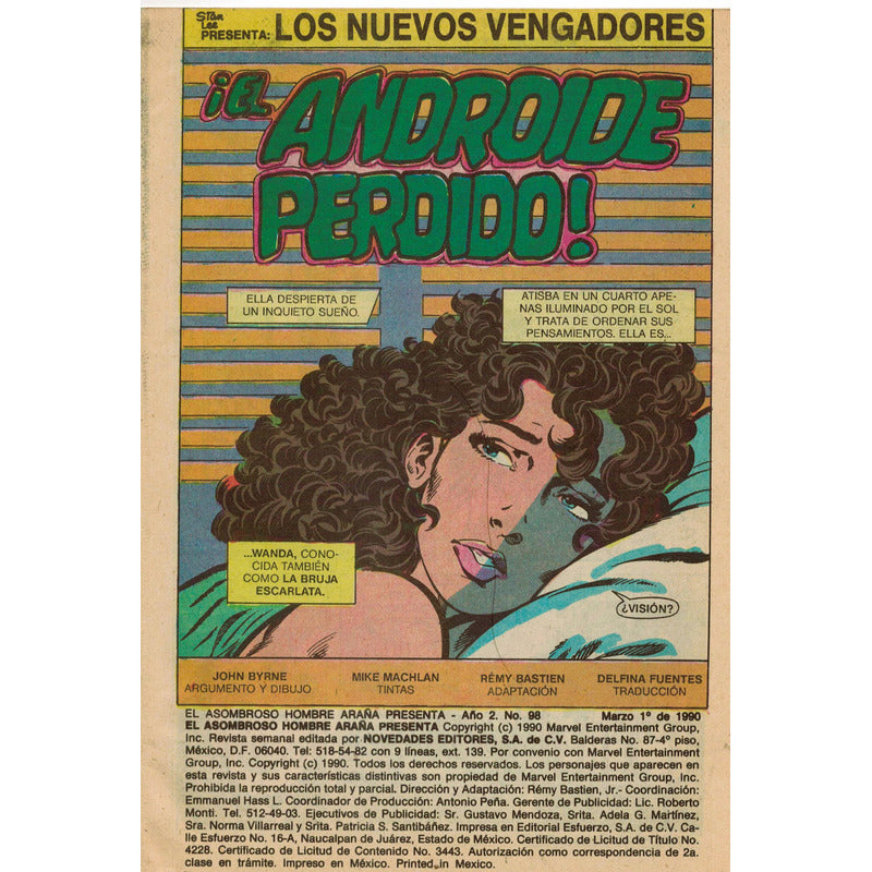 El Asombroso Hombre Araña: Los Nvo Vengadores # 98 Novedades