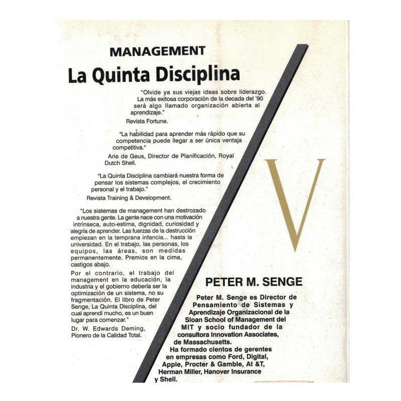 Quinta Disciplina. [liderazgo] Peter M Senge