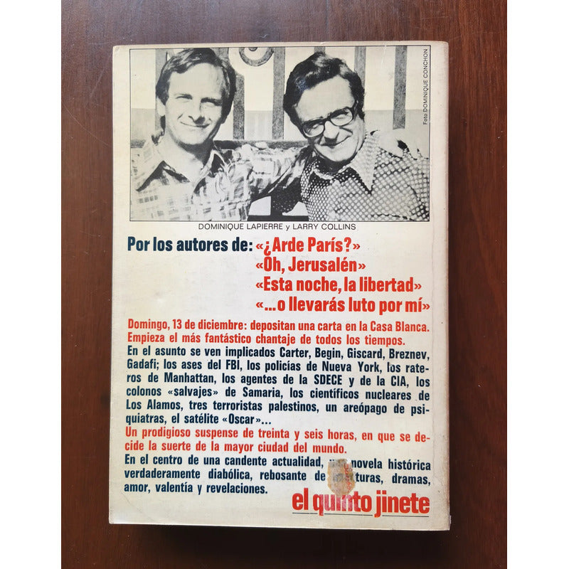 El Quinto Jinete. Dominique Lapierre (suspense)