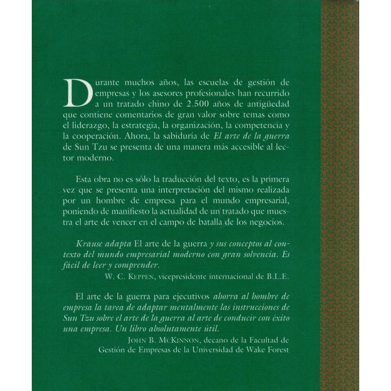 Arte De La Guerra Para Ejecutivos. Krause, España 2002